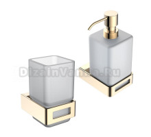 Набор Стакан Boheme Q 10944-G + Дозатор 10957-G