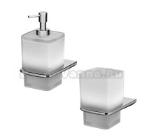 Набор Стакан AM.PM Inspire V2.0 A50A34300 хром + Дозатор A50A36900 хром