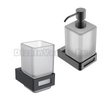 Набор Стакан Boheme Q 10944-B + Дозатор 10957-GM Gun Metal