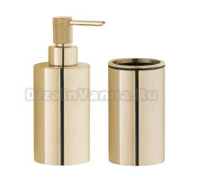 Набор Стакан Boheme Uno 10982-G gold + Дозатор 10980-G gold