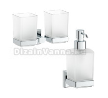 Набор Стакан Artwelle Hagel 9928A двойной + Дозатор 9933A