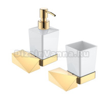 Набор Стакан Boheme New Venturo 10314-G + Дозатор 10317-G