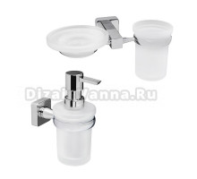 Набор Стакан Wasserkraft Lippe K-6526 с мыльницей + Дозатор K-6599