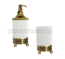 Набор Стакан Boheme Hermitage Bronze 10331 + Дозатор 10329