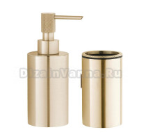 Набор Стакан Boheme Uno 10974-MG matt gold + Дозатор 10980-MG matt gold