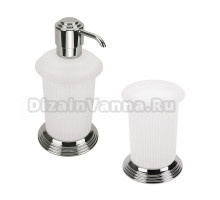 Набор Стакан Colombo Design Hermitage хром + Дозатор хром