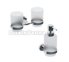 Набор Стакан Ravak Chrome CR 220.00 двойной + Дозатор CR 231