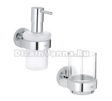 Набор Стакан Grohe Essentials 40369 + Дозатор 40394 хром