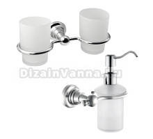 Набор Стакан Sapho Diamond 1317-05 хром + Дозатор 1317-19