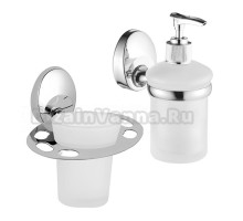 Набор Стакан Haiba HB16 06-1 с держателем зубных щеток + Дозатор 27
