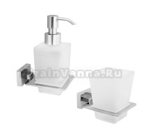 Набор Стакан Veragio Ramba VR.RMB-4940.CR + Дозатор VR.RMB-4970.CR хром