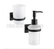 Набор Стакан D-lin 222 D210222 черный + Дозатор D295222 черный