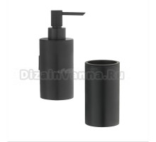 Набор Стакан Boheme Uno 10982-B black + Дозатор 10977-B black
