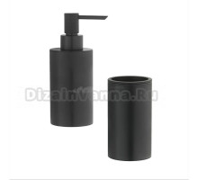 Набор Стакан Boheme Uno 10982-B black + Дозатор 10980-B black