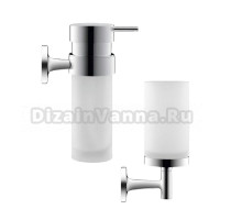 Набор Стакан Duravit Starck T 0099311000 хром + Дозатор 0099351000 хром