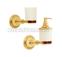 Набор Стакан Boheme Hermitage Gold 10353 + Дозатор 10367