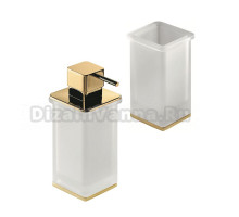 Набор Стакан Colombo Design Lulu B6241.gold + Дозатор B9322.gold