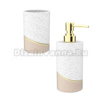 Набор Стакан Fora Terrazzo FOR-TRZ044 + Дозатор FOR-TRZ021