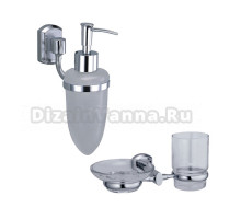Набор Стакан Wasserkraft Oder K-3026 с мыльницей + Дозатор K-3099