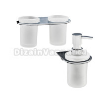 Набор Стакан Wasserkraft Kammel K-8328D двойной + Дозатор K-8399
