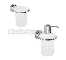 Набор Стакан Colombo Design Hermitage подвесной, хром + Дозатор подвесной, хром