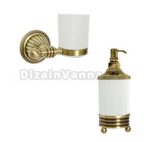 Набор Стакан Boheme Hermitage Bronze 10323 + Дозатор 10329