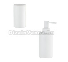 Набор Стакан Boheme Uno 10982-MW matt white + Дозатор 10980-MW matt white