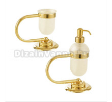 Набор Стакан Boheme Murano 10911-G + Дозатор 10909-G