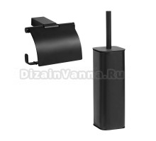 Набор Держатель Bemeta Nero 135012010 + Ершик 135913160 черный матовый