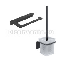 Набор Держатель IDDIS Slide SLIBS00i43 открытый + Ершик SLIBSG0i47 матовое стекло