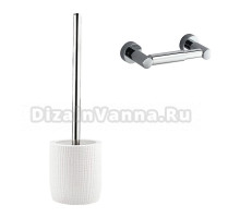 Набор Держатель Wasserkraft Donau K-9422 + Ершик K-9435 с держателем освежителя воздуха