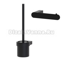 Набор Держатель Artwelle Schwarz 7716 черный + Ершик 7729 с крышкой