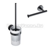 Набор Держатель AM.PM X-Joy A85A34122 черный + Ершик A85A33322 черный