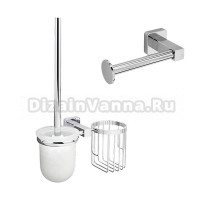 Набор Держатель Wasserkraft Lippe K-6596 + Ершик K-6535 с держателем освежителя воздуха