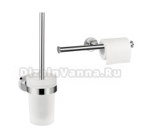 Набор Держатель Hansgrohe Logis Universal 41717000 двойной + Ершик 41722000