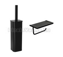 Набор Держатель Wasserkraft K-1525 с полкой для телефона + Ершик K-1117Black