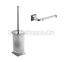 Набор Держатель Colombo Design Portofino B3208D хром + Ершик B3206 хром