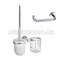 Набор Держатель Wasserkraft Donau K-9496 + Ершик K-9435 с держателем освежителя воздуха