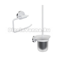 Набор Держатель Fora Lord FOR-LORD016WT + Ершик FOR-LORD020WT