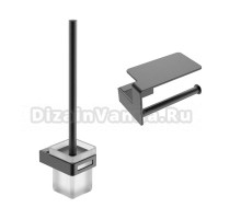 Набор Держатель Boheme Q 10941-GM gun metal + Ершик 10954-GM Gun Metal
