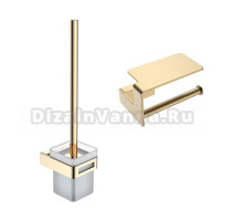 Набор Держатель Boheme Q 10941-MG Matt Gold + Ершик 10954-G