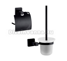 Набор Держатель Haiba HB89 03 черный + Ершик 10