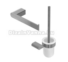 Набор Держатель Cezares Stylus PH-IN сатин + Ершик TBS-V-IN сатин