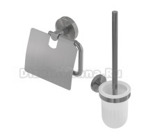 Набор Держатель Cezares Relax PH-IN сатин + Ершик TBS-V-IN сатин