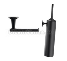 Набор Держатель Duravit Starck T 0099374600 черный + Ершик 0099464600 подвесной, черный