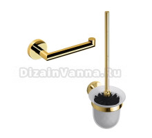 Набор Держатель Bemeta Brilo 161212030 gold polished + Ершик 161113017 полированное золото