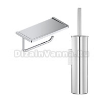 Набор Держатель Wasserkraft K-1325 с полкой для телефона + Ершик K-1087