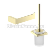 Набор Держатель Timo Petruma 15241/17 матовое золото + Ершик 15261/17 матовое золото
