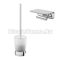 Набор Держатель AM.PM Sensation A30341500 с полкой для телефона + Ершик A3033200