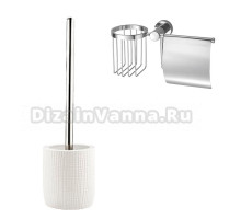 Набор Держатель Wasserkraft Donau K-9459 с держателем освежителя воздуха + Ершик K-9435 с держателем освежителя воздуха